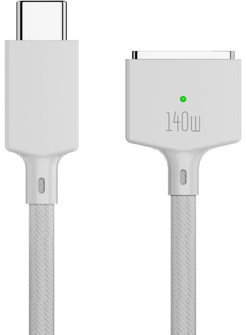M.A&F's كابل USB C إلى مغناطيسي 3، شحن سريع 140 واط PD بطول 2م، متوافق مع كابل شحن Magsafe 3 لجهاز MacBook Pro 2024 M3 Pro و Max، MacBook Air 2022 M2، MacBook Pro 2023 M2 Pro - Image 2